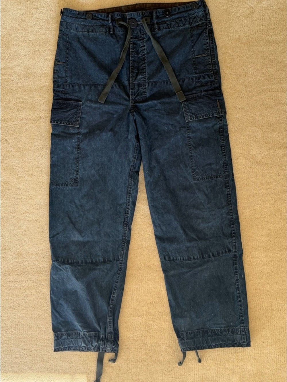 Ralph Lauren Double RL Blue Cargo Trousers